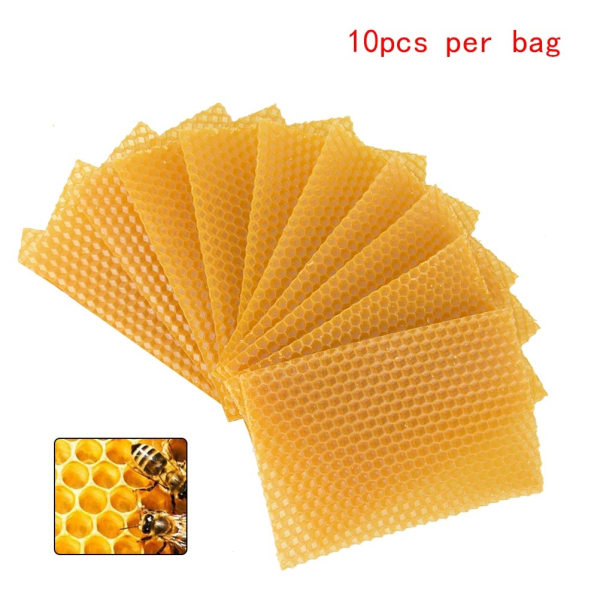 10 st Yellow Honeycomb Foundation Bee Hive Wax ramar - Perfet