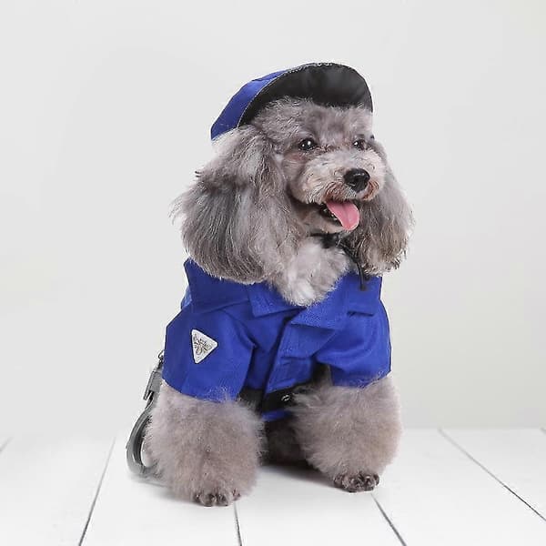Politihund Kæledyrskostume S-Perfekt L