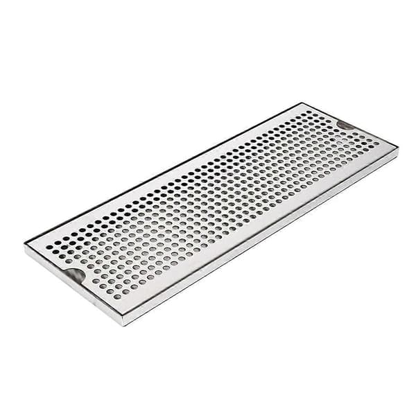 Droppbricka i rostfritt stål för bar, rektangulär vattenuppsamlingsbricka, avrinningsbricka, 50x17,5x1,5c-Perfekt