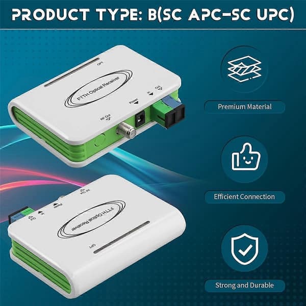 CATV System ONU FTTH Optisk WDM Mottagare Optisk Nod Aktiv Triplexer SC/(B) EU-KONTAKT - Perfekt