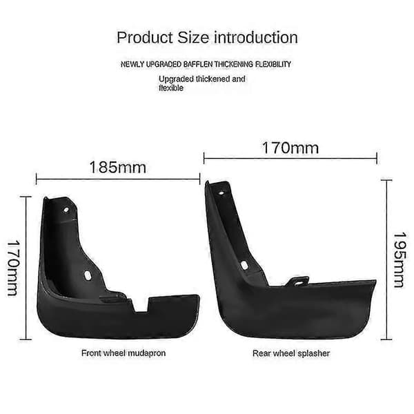 4stk Stänkskydd Bil Kompatibla med Mazda 3 Bm Bn Axela Hatchback 2014-2018-Perfekt