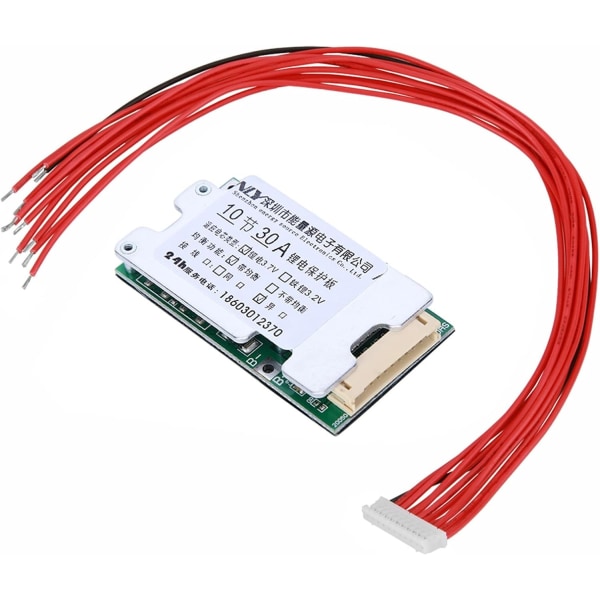 Yosoo helseudstyr batterioplader, 10S 30A Liion lithium batteri beskyttelseskort med balancefunktion til