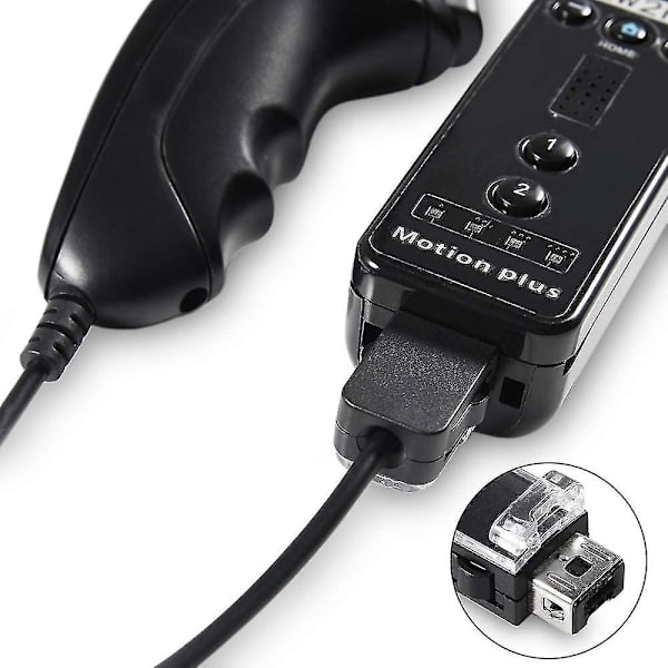 Wii Nunchuck Controller, 2-pak Nunchuk Controller erstatning - Perfekt