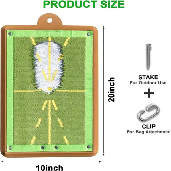 Golf Træningsmåtte Polstring Hjælpeudstyr indendørs udendørs - Perfet 30*40cm