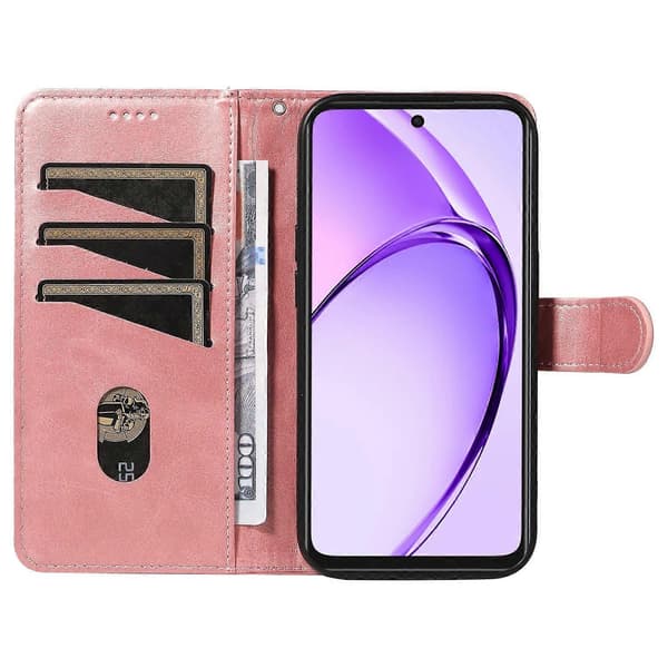 Kompatibel med Oppo A3x 4G telefondeksel - Perfekt Rose Gold