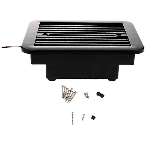 12V Envejs Lydløs Køleventilator Sideudstødningsventilator til Bil RV Caravan RV Ventilator (Sort) - 8-Perfet