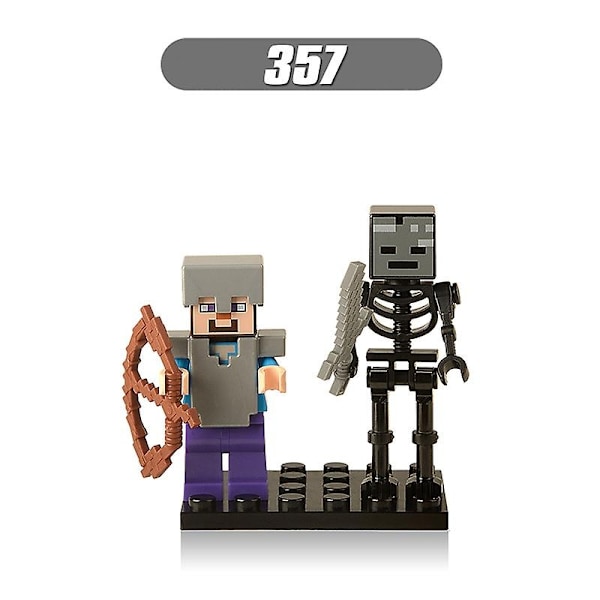 8 stk Minecraft Minifigurer Byggeklodser Legetøj Actionfigurer Sæt-Perfekt 8set