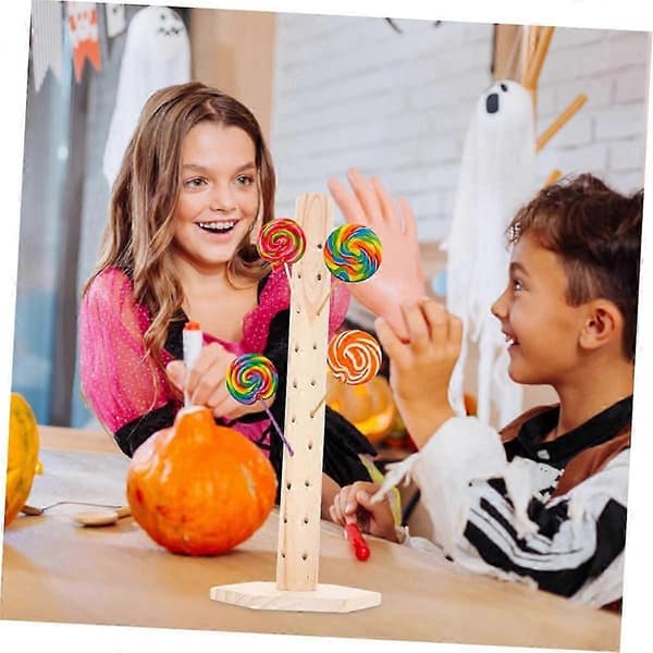 Lollipop Oppbevaringsbeholder Tre Lollipop Stativ Lollipop Stativ Display Stativ Dessert Tema-Perfekt