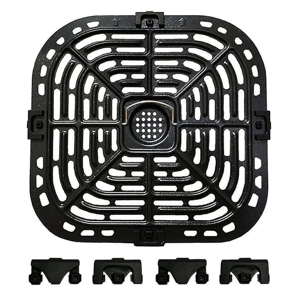 Airfryer Sprøde Plader Udskiftnings Grillpande til Instant Vortex 6qt Del-WELLNGS size:With 4 rubber pad