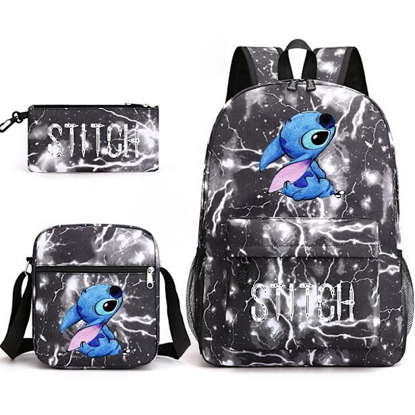 Lilo & Stitch Ryggsäcksset - Perfekt lightning black