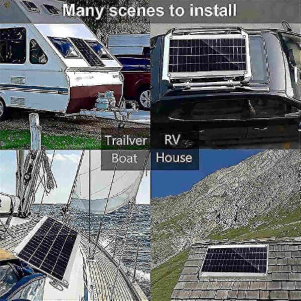 300w 12v Solpanel Kit Batterioplader 300 Watt 12 Volt Off Grid System med 10a-60a Controller-Perfet