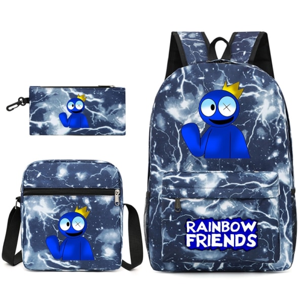 Rainbow Friends -reppu pojille ja tytöille Thunderbolt kuva 2 - Perfet Three piece set