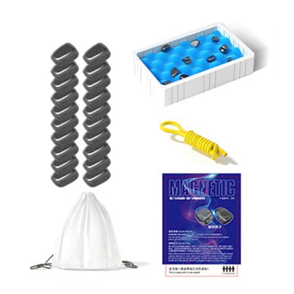 Magnetiskt Schackspel, 2024 Magnetiskt Brädspel, Roligt Bordsspel med 20 Magneter, Strategispel för Barn och Vuxna - Perfekt B