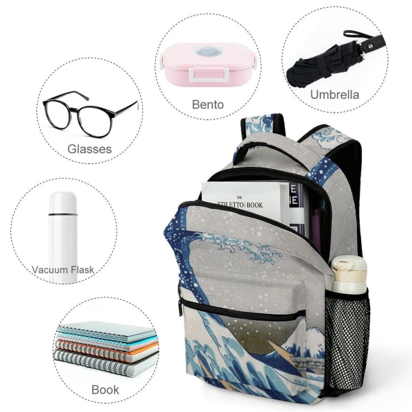 Uutta Under The Wave Off Kanagawa - The Great Wave - Katsushika Hokusai Reput miehille Opiskelijalapset Hauskat Luxury Laukut Lapset - Perfet style 9
