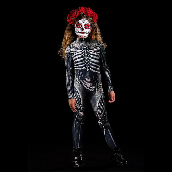 Halloween Decor Skeleton -asu naisille ja tytöille Halloween Decor print body - Perfet 120cm