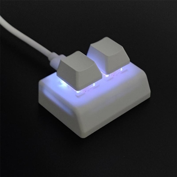 2 taster makro programmeringstastatur rgb mini tastatur gaming tegning rød switch brugerdefineret tastatur osu g-perfekt 0 0