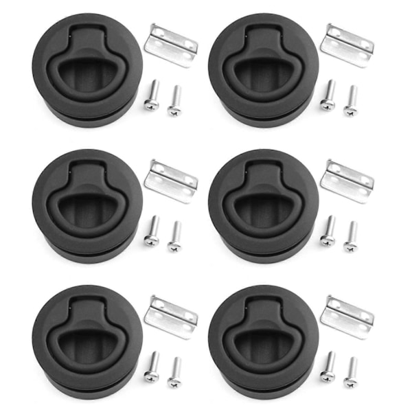 6X Slam Latch Hatch Pyöreä Vetolukko 1/2 Tuuman Oven Vaihto M1-63 RV Marine-Perfet