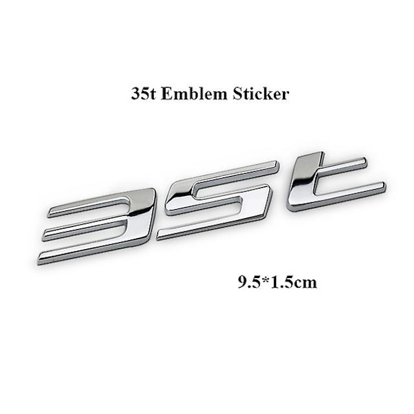 3D Metalliautotarra Jaguarin auton etusäleikköön ja takaluukkuun, R Sport -embleemi RS S 25t 35t AWD -merkki, XE F PACE -tarvikkeet - Perfet 35t