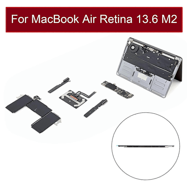 LCD Skærm Display Frontramme Logo Cover Kompatibel med MacBook Air 13.6 tommer A2681 2022 EMC4074-Perfet