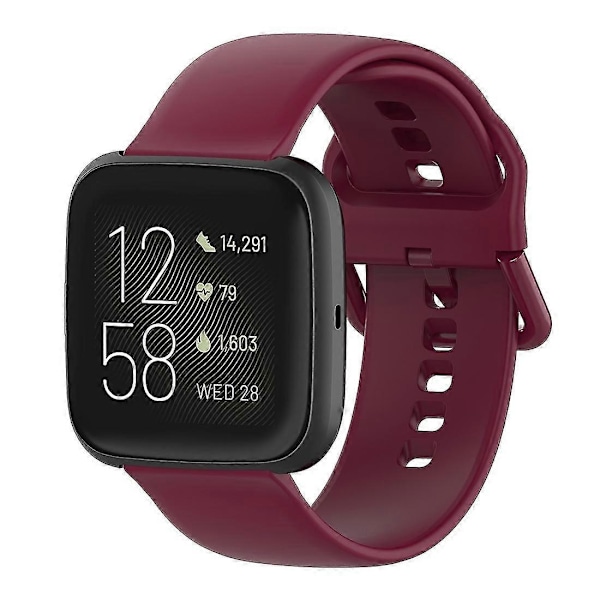 Kellon ranneke Fitbit Versa 2 / Versa / Versa Lite / Blaze-Perfet -kelloille Wine Red