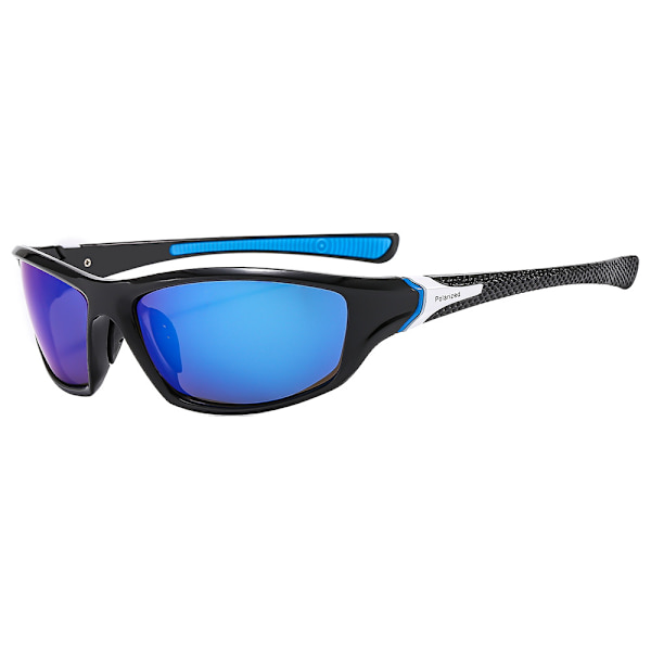 Polariserte solbriller Herre Dame Square Sykling Sport Kjøre Fisk- Perfet blue One-size