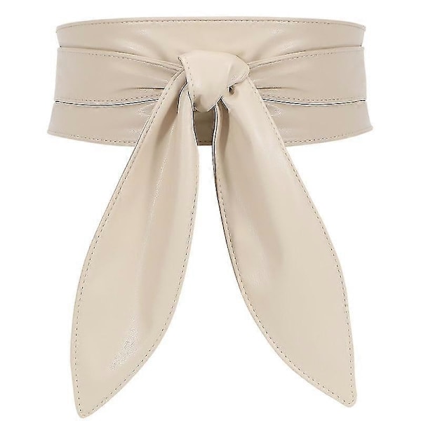 Dametøj Modebælte Wrap Bred Cinch til Kjole Ensfarvet Bælter-Perfet Beige Waist size 29-40Inch