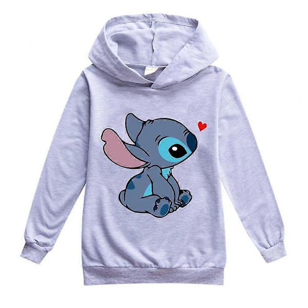 Lasten poikien ja tyttöjen Disney Stitch jouluhupparit - Perfet Grey 15-16year(170cm)