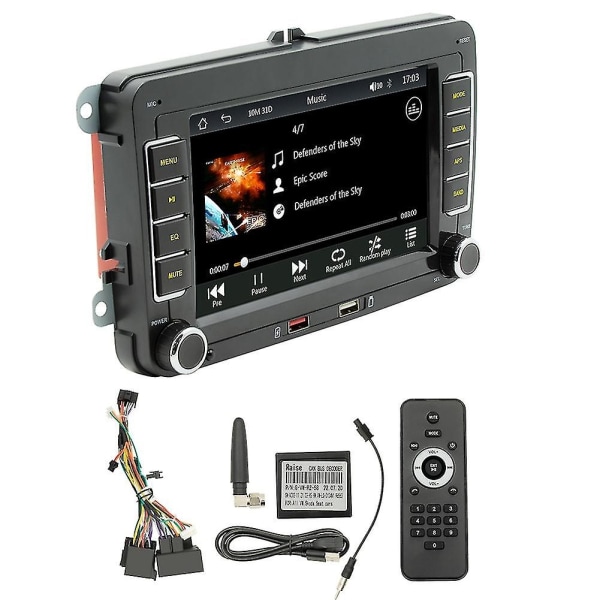 7 Tommer 2din Carplay Android-auto Radio Bil Stereo Bluetooth Mp5-afspiller 2usb til /golf // - Perfet