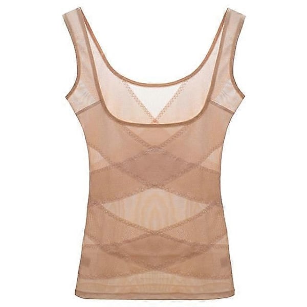 Stora Storlekar Dam Body Shaper Midjetränare Bantningsunderkläder Korsettbyxor Bantningsbälte Shapewear Korrigerande Underkläder-Perfet Beige L