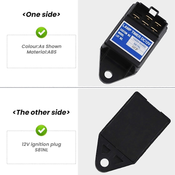 15694-65992 1 STK 12V Gløderørs S81NL Lampe Timer Relæ Kompatibel med Kubota NGK 15694-65990-Perfekt