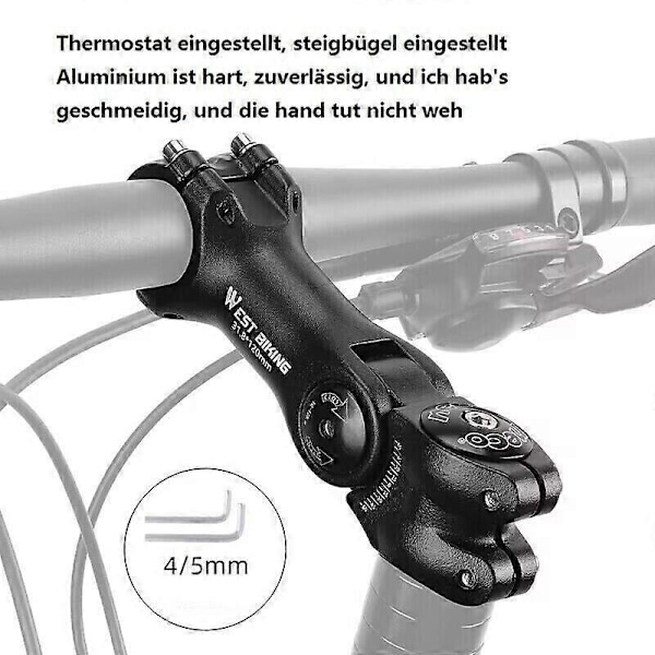 MTB Sykkel Styrestem Forhøyer ALU Stem Forlengelse Justerbar Syklus DE-Perfet