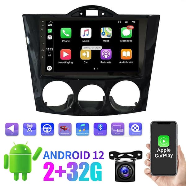 9'' Android Player bilstereo Kompatibel med Mazda RX-8 2003-08 GPS Navigation Radio 2+32vE-Perfet