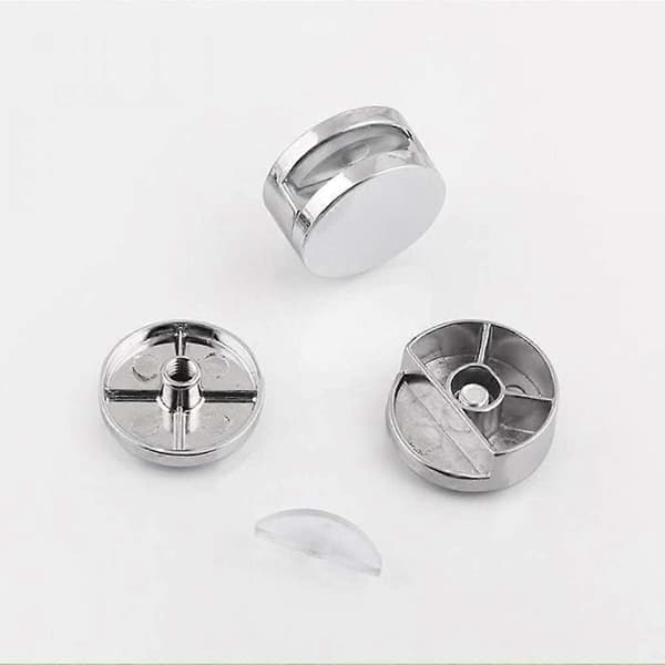 10 Stk. Zinklegering Glasclips Spejlclips Holder til 4-6mm Glas Klemme-Perfet