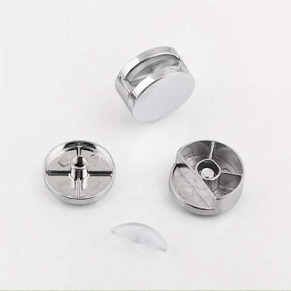10 Stycken Zinklegering Glasclips Spegelclips Hållare för 4-6mm Glas Klämma-Perfet