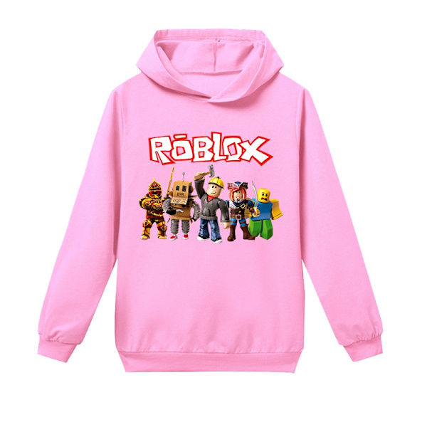 Roblox hettegenser for barn (rosa) pink 140 cm