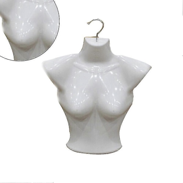 Halv Plastikkropp Kvinnlig Skyltdocka Torso Underkläder Kläder Form Display Rack snabb-Perfekt