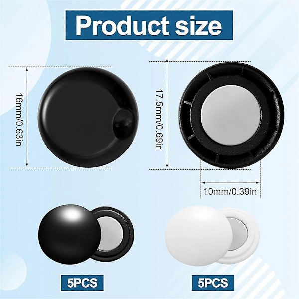10 Par Magnetiske Startnummerklips, Maraton Startnummerholder Løpe Startnummer Spenner Festesystem Rac-Perfet