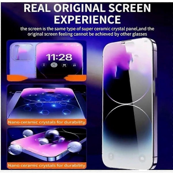 EvoTech Skjermbeskytter Kompatibel med Samsung S25/S24 Usynlig Artefakt Skjermbeskytter - Perfekt spyproof Samsung s25ultra