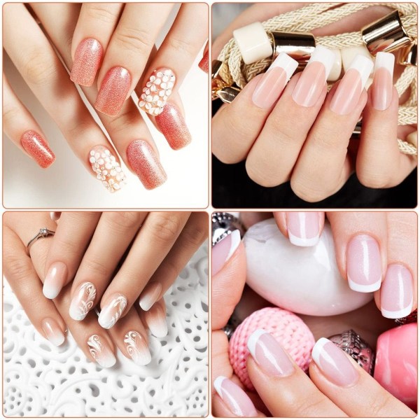 1000 stk Akryl False Nail Stickers False Nails French - Perfet