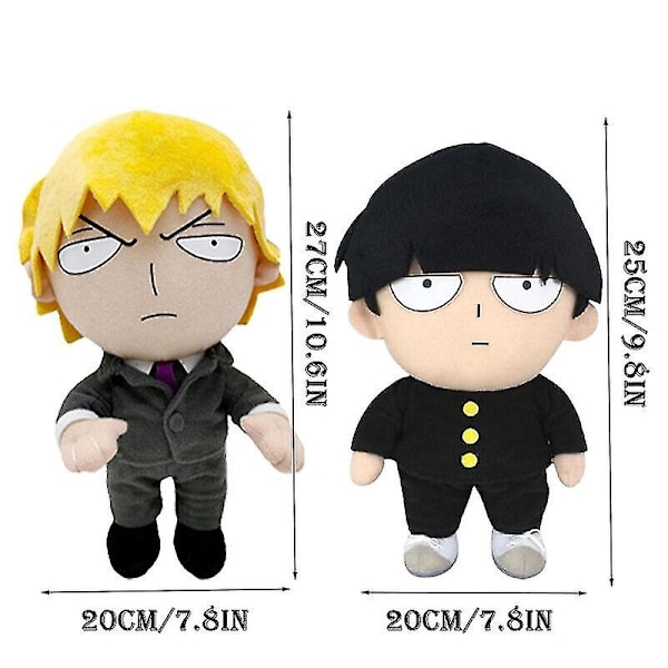 Mob Psycho 100 Reigen Arataka Plyschleksak Docka Barn Julklapp Födelsedagspresent Samlarobjekt-Perfekt Black 0