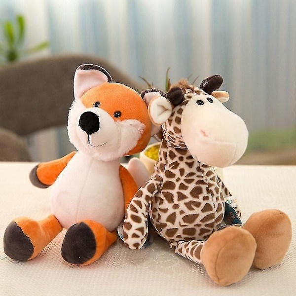 25 cm Plysch Gosedjur Djungel Skogsdjur Leksak Mjuk Bomull Elefant-Perfekt A Zebra