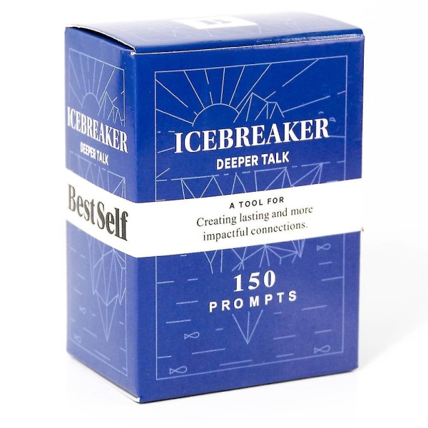 Perfekta konversationsstartare Icebreaker Deeper Talk Deck By Bestself Kraftfulla konversationskort Meningsfulla interaktioner Kortspelskort