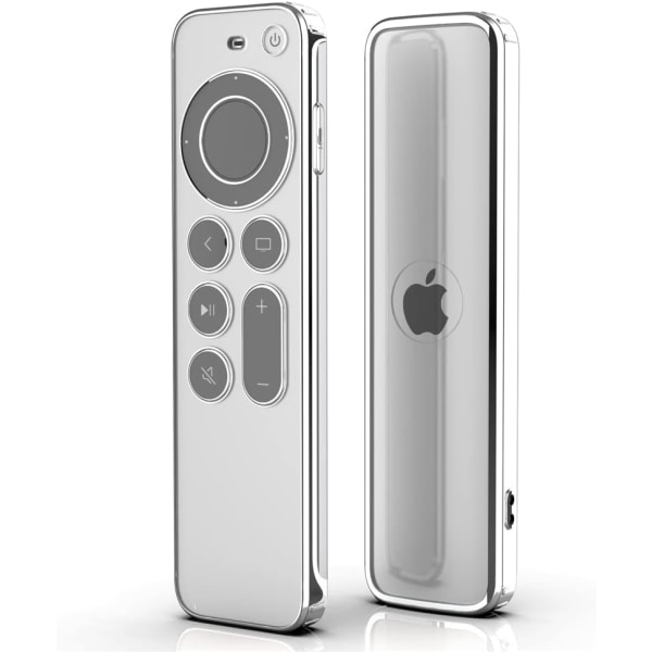 Apple TV Remote Case (Läpinäkyvä) 4k 2021 Pehmeä TPU:ta suojaava noin - täydellinen