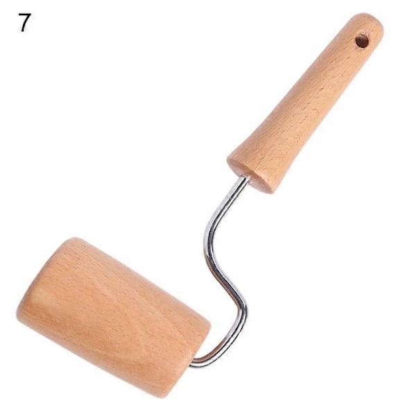 Kagerulle Non-Stick Komfortabelt Greb Dobbelt Hoved Rustfrit Stål Ramme Dejrulle til Fondant-Perfet 7