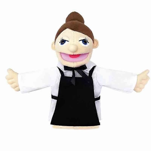 Mjuk Plyschleksak Handdocka Roliga Dockor Leksak Professionell Karaktär Handdocka, 50% Rabatt - Perfekt waiter