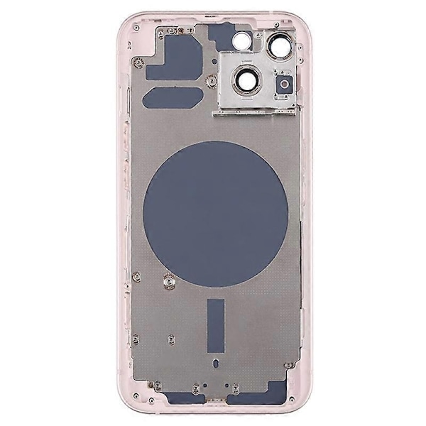 för iPhone 13 6.1 tum Bakre Batterihölje + Mellanplatta Ram + Sidoknappar Ersättning - Perfekt Style B