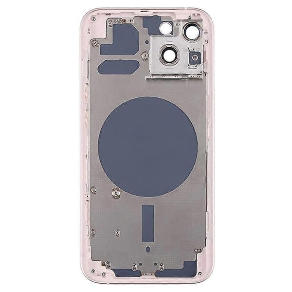 til iPhone 13 6.1 tommer Bag Batteri Hus Cover+Midterplade Ramme+Sideknapper Udskiftning - Perfekt Style B