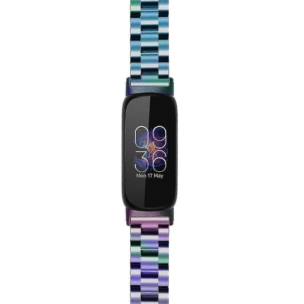 Håndledsrem til Fitbit Inspire 3 Rustfrit Stål 3 Perler Udskiftning Smart Watch Band - Perfet Multi color