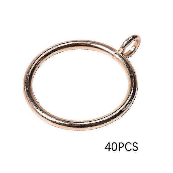 38mm Gardinringar Metall Öljett Draperiringar för Kök Sovrum-Perfet Glod 40pcs