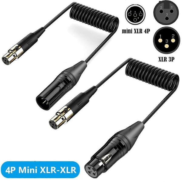 XLR 3-ben hun til Mini XLR 4-ben hun forstærker lydmixer - Perfekt